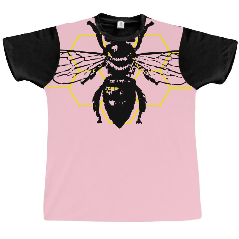 Geometric Worker Bee 80s Graphic T-shirt by reuletrevere8 | Artistshot