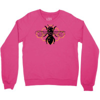 Geometric Worker Bee 80s Crewneck Sweatshirt | Artistshot