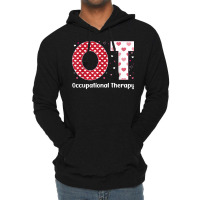 Occupational Therapy Valentines Day Design Cool Ot Lightweight Hoodie | Artistshot