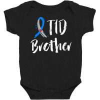 T1d Brother Shirt Type 1 Diabetes Awareness Blue G Baby Bodysuit | Artistshot