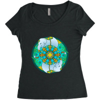 Hot Trend Elephant Mandala Women's Triblend Scoop T-shirt | Artistshot