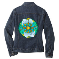 Hot Trend Elephant Mandala Ladies Denim Jacket | Artistshot