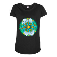 Hot Trend Elephant Mandala Maternity Scoop Neck T-shirt | Artistshot