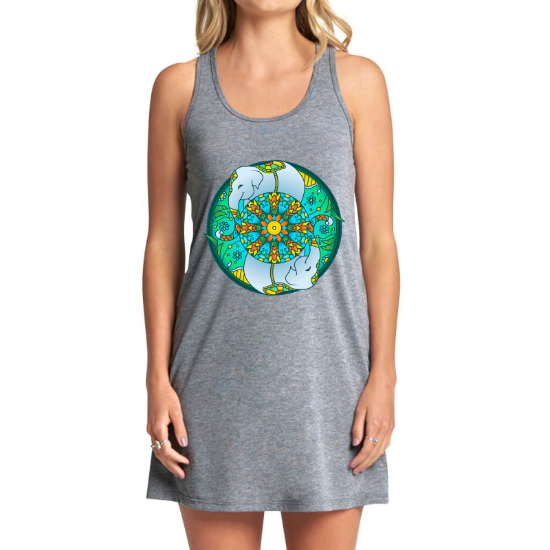 Hot Trend Elephant Mandala Tank Dress by Duongthithanh75 | Artistshot