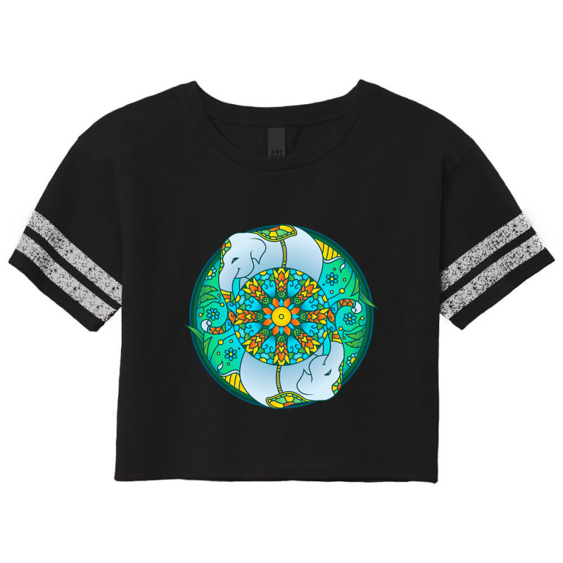 Hot Trend Elephant Mandala Scorecard Crop Tee by Duongthithanh75 | Artistshot