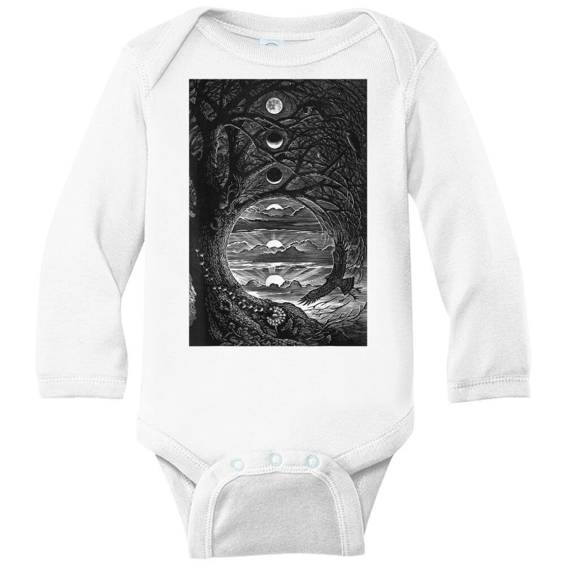 Occult Gothic Dark Satanic Unholy Witchcraft Grung Long Sleeve Baby Bodysuit by kranendon | Artistshot