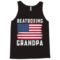 Beatboxing Grandpa American Flag July 4th Aestheti Tank Top | Artistshot