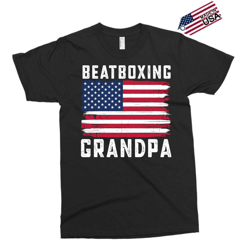 Beatboxing Grandpa American Flag July 4th Aestheti Exclusive T-shirt | Artistshot