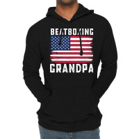 Beatboxing Grandpa American Flag July 4th Aestheti Lightweight Hoodie | Artistshot