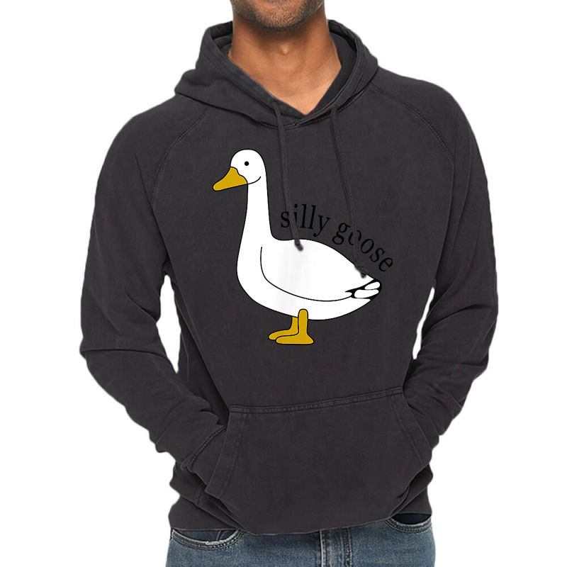 Silly Goose Funny Goose Meme Cute Goose Trendy Clo Vintage Hoodie | Artistshot