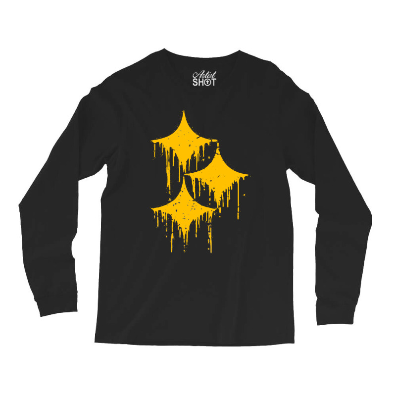 Dripping Hypocycloids Gold Long Sleeve Shirts | Artistshot