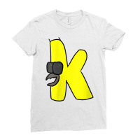 Womens Emotion Letter K Alphabet Lore V Neck T Shi Ladies Fitted T-shirt | Artistshot