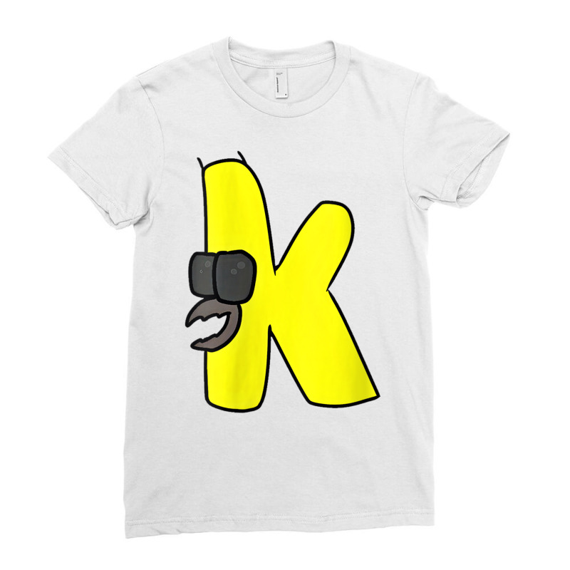 Womens Emotion Letter K Alphabet Lore V Neck T Shi Ladies Fitted T-Shirt by wafaha | Artistshot