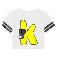 Womens Emotion Letter K Alphabet Lore V Neck T Shi Scorecard Crop Tee | Artistshot