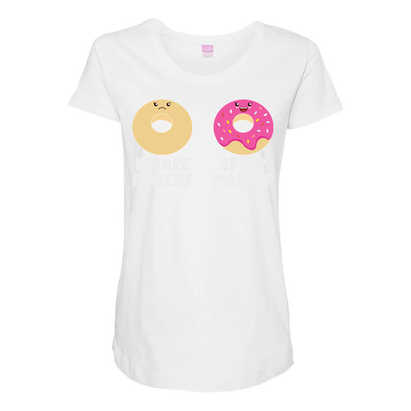 Beautician Donuts Makeup Artist Stylist 70s Maternity Scoop Neck T-shirt | Artistshot