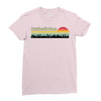 Esthetician Retro Sunset Skyline Design Ladies Fitted T-shirt | Artistshot