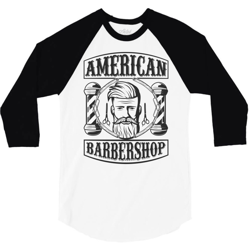 American Barbershop 3/4 Sleeve Shirt | Artistshot