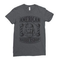 American Barbershop Ladies Fitted T-shirt | Artistshot