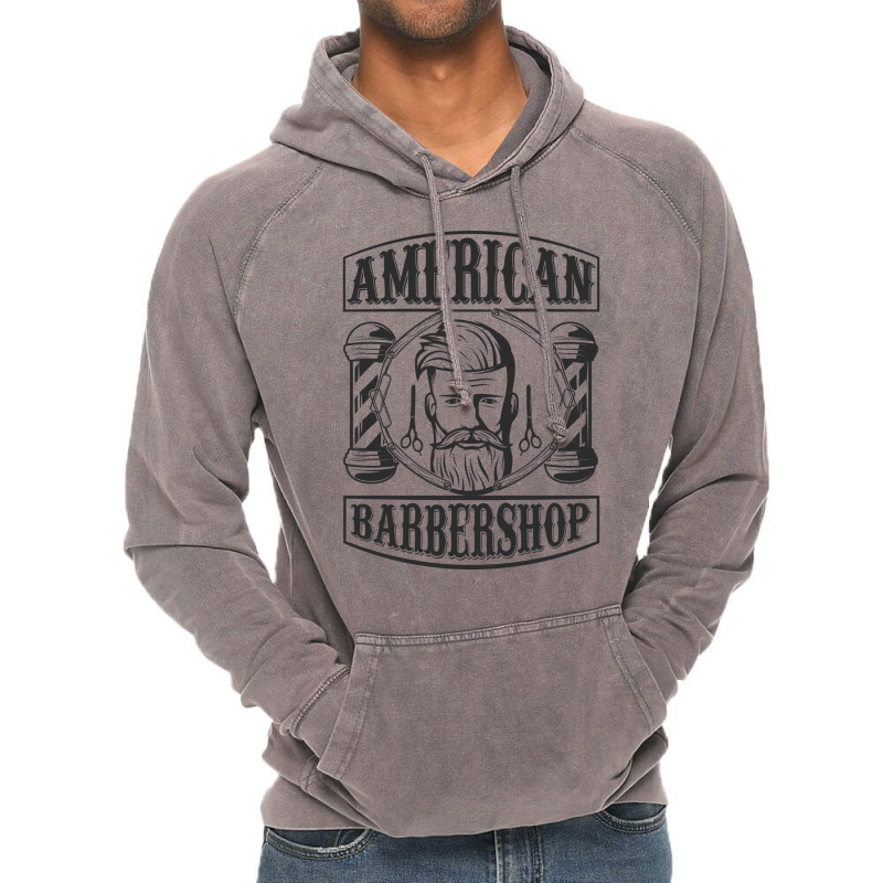 American Barbershop Vintage Hoodie | Artistshot