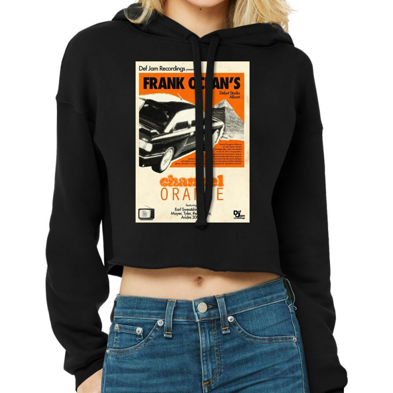 Channel Orange Car Oceans Cropped Hoodie by borellijenn | Artistshot