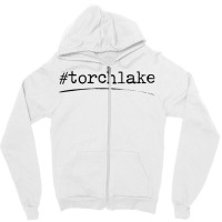 Hashtag Torch Lake, Michigan Long Sleeve T Shirt Zipper Hoodie | Artistshot