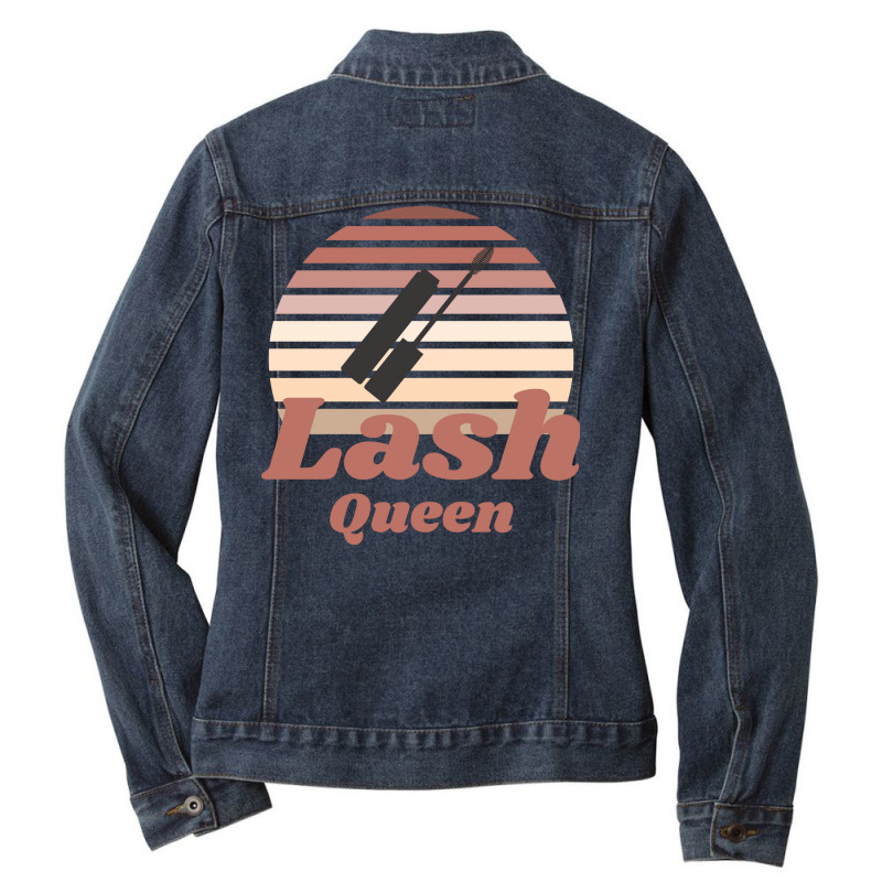 Gift Idea For Lash Artist Lash Boss Lash Tech Or L Ladies Denim Jacket | Artistshot