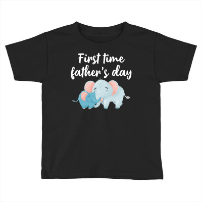 First Time Father's Day For Dark Toddler T-shirt Designed By Sengul