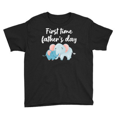 First Time Father's Day For Dark Youth Tee Designed By Sengul