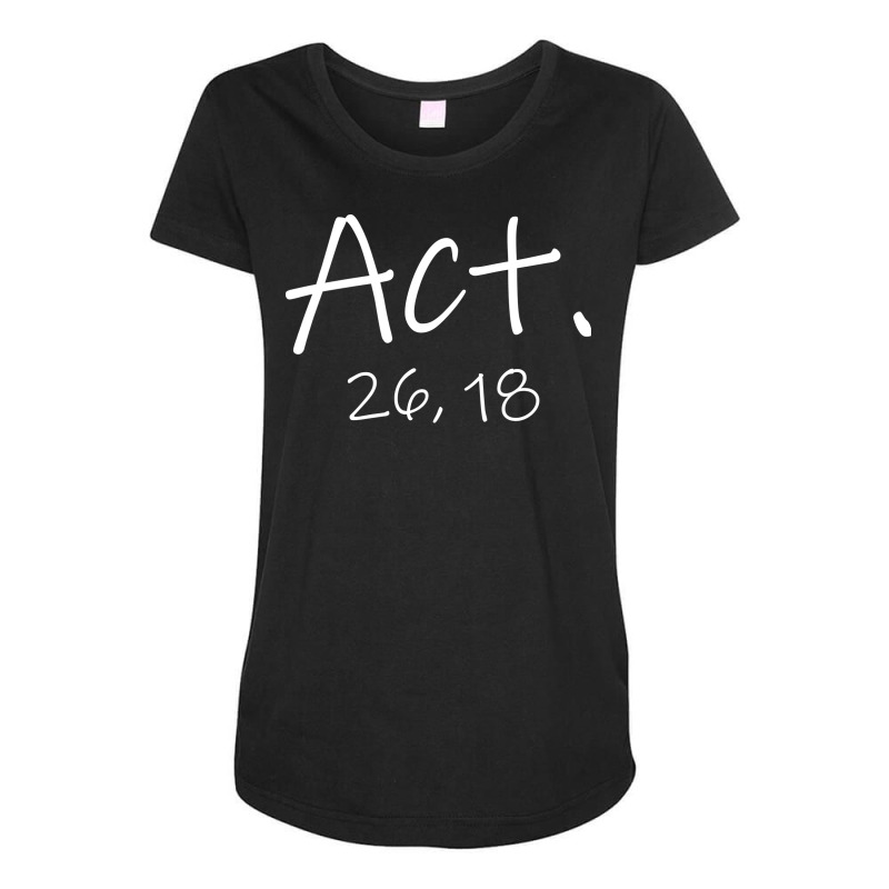 Act Maternity Scoop Neck T-shirt by labineskatesr | Artistshot