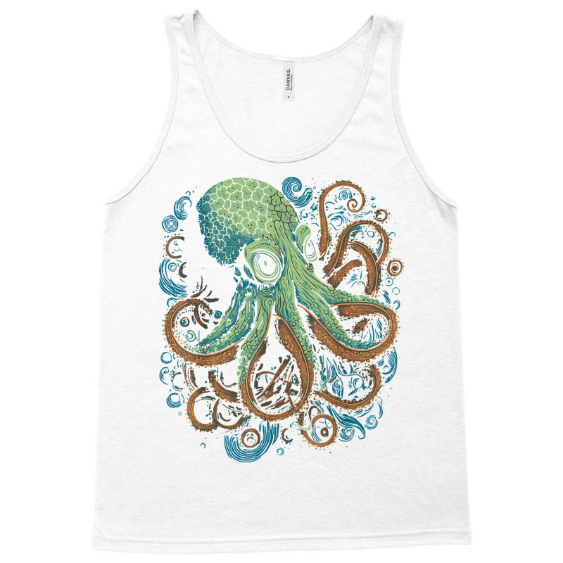 Beautiful Octopus Ocean Animal Lover Artistic Grap Tank Top | Artistshot