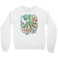 Beautiful Octopus Ocean Animal Lover Artistic Grap Crewneck Sweatshirt | Artistshot