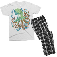 Beautiful Octopus Ocean Animal Lover Artistic Grap Men's T-shirt Pajama Set | Artistshot