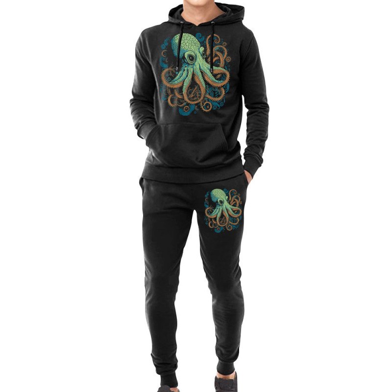 Beautiful Octopus Ocean Animal Lover Artistic Grap Hoodie & Jogger Set | Artistshot