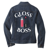 Gloss Boss Funny Ladies Denim Jacket | Artistshot