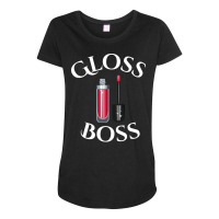 Gloss Boss Funny Maternity Scoop Neck T-shirt | Artistshot