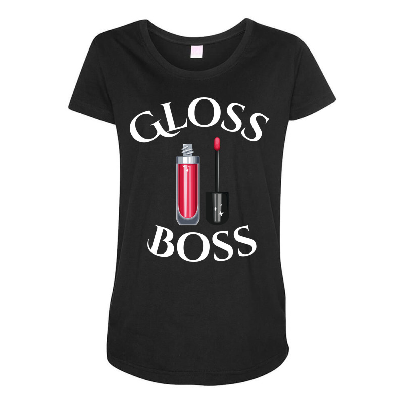 Gloss Boss Funny Maternity Scoop Neck T-shirt | Artistshot