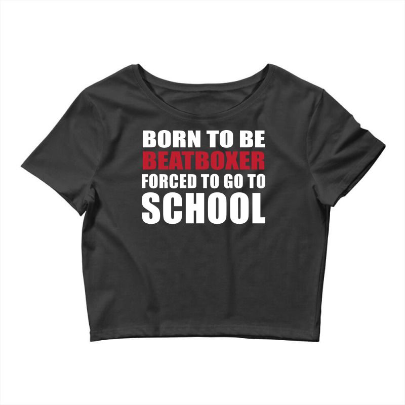 Born To Be Beatboxer 70s Crop Top | Artistshot