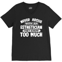 Funny Esthetician Vintage V-neck Tee | Artistshot