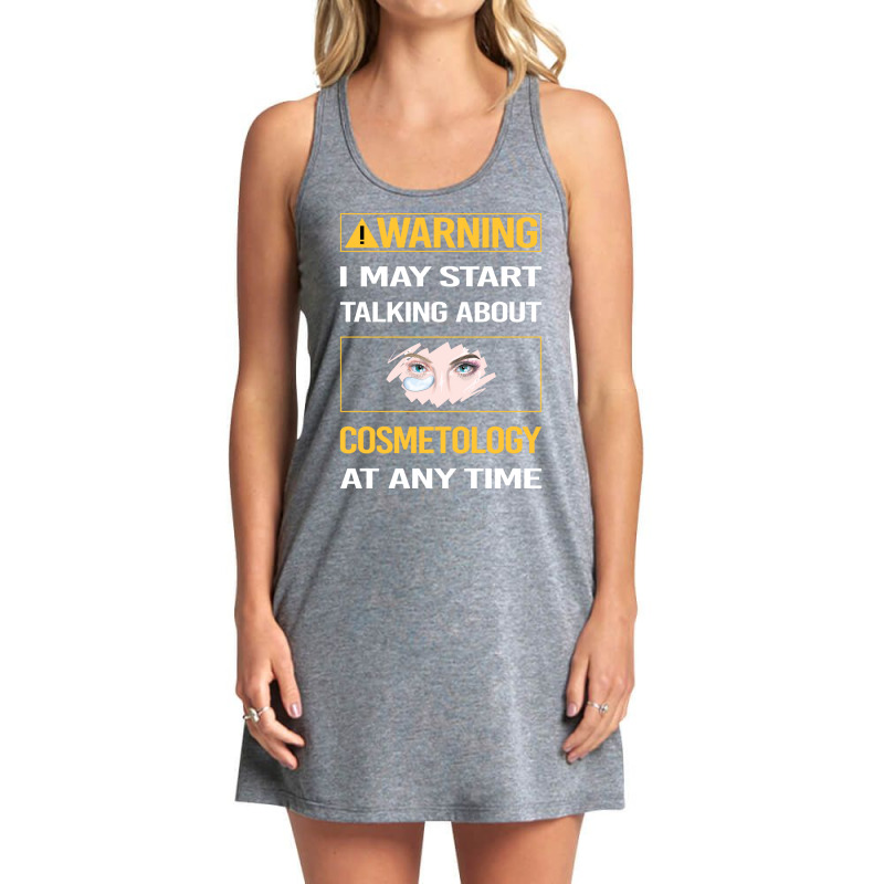 Funny Yellow Warning Cosmetology Cosmetoloist Cool Tank Dress | Artistshot