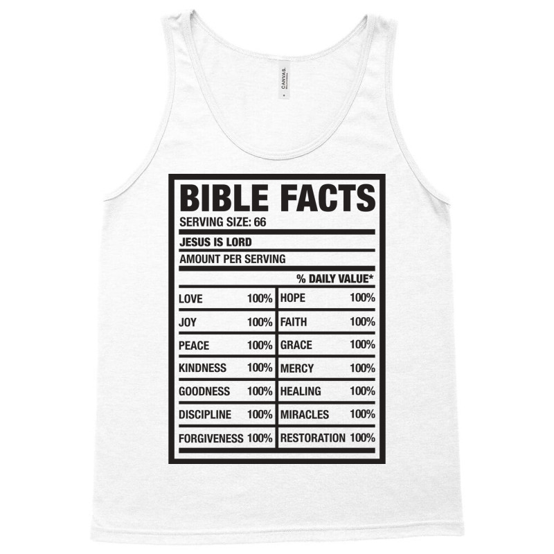 Bible Facts Cool Tank Top by labineskatesr | Artistshot