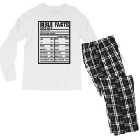 Bible Facts Cool Men's Long Sleeve Pajama Set | Artistshot