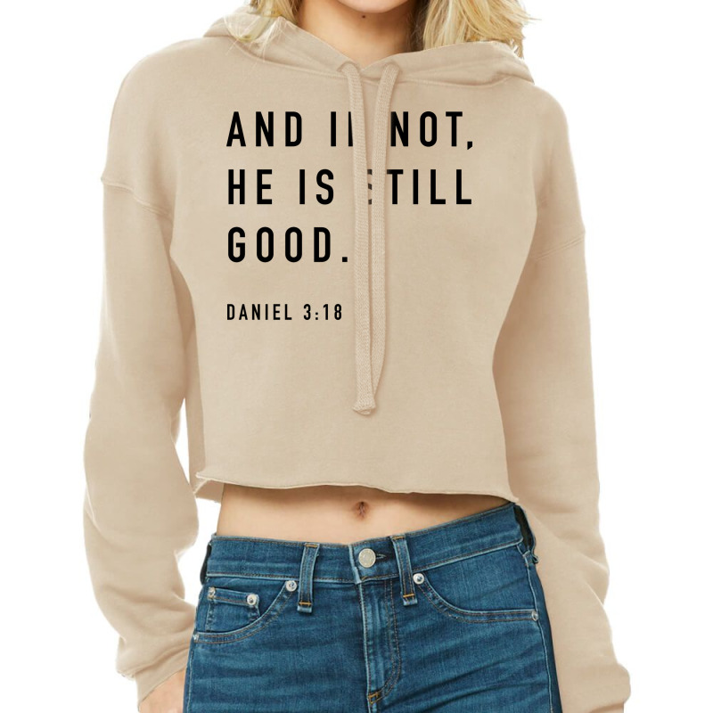 And If Not He Is Still Good Hipster Cropped Hoodie by klinckbedoreh | Artistshot