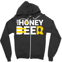 Wild Honey Beer Black Funny Zipper Hoodie | Artistshot