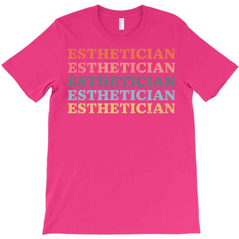 Esthetician Repeat Text Design T-shirt | Artistshot