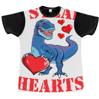 Valentines Day Dinosaur I Steal Hearts Tshirt Gift Graphic T-shirt | Artistshot