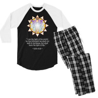 Christian Bible Verse John Men's 3/4 Sleeve Pajama Set | Artistshot