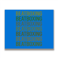 Green Text Beat Box Beatboxing Beatbox Trending Metal Print Horizontal | Artistshot