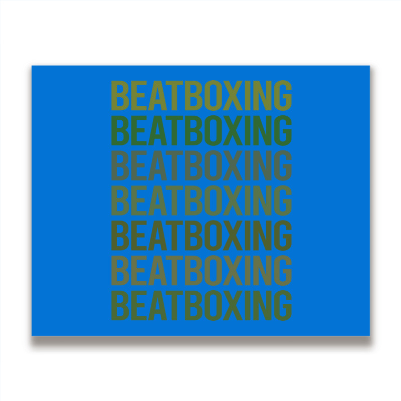 Green Text Beat Box Beatboxing Beatbox Trending Metal Print Horizontal | Artistshot