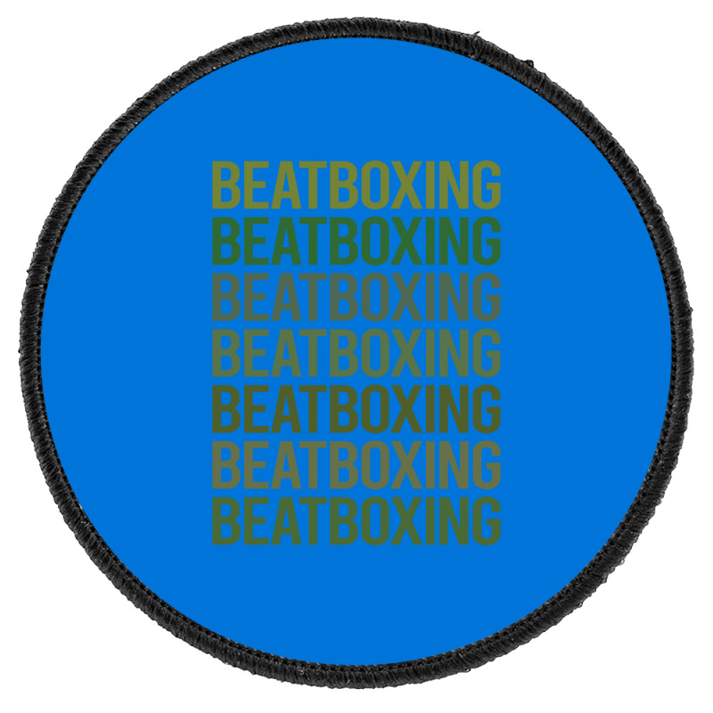 Green Text Beat Box Beatboxing Beatbox Trending Round Patch | Artistshot