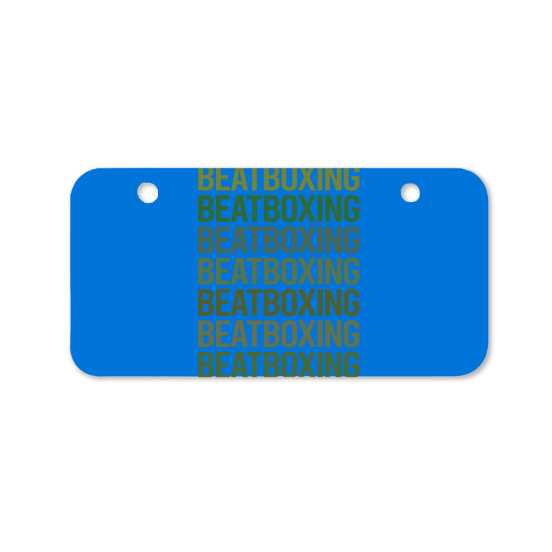 Green Text Beat Box Beatboxing Beatbox Trending Bicycle License Plate | Artistshot